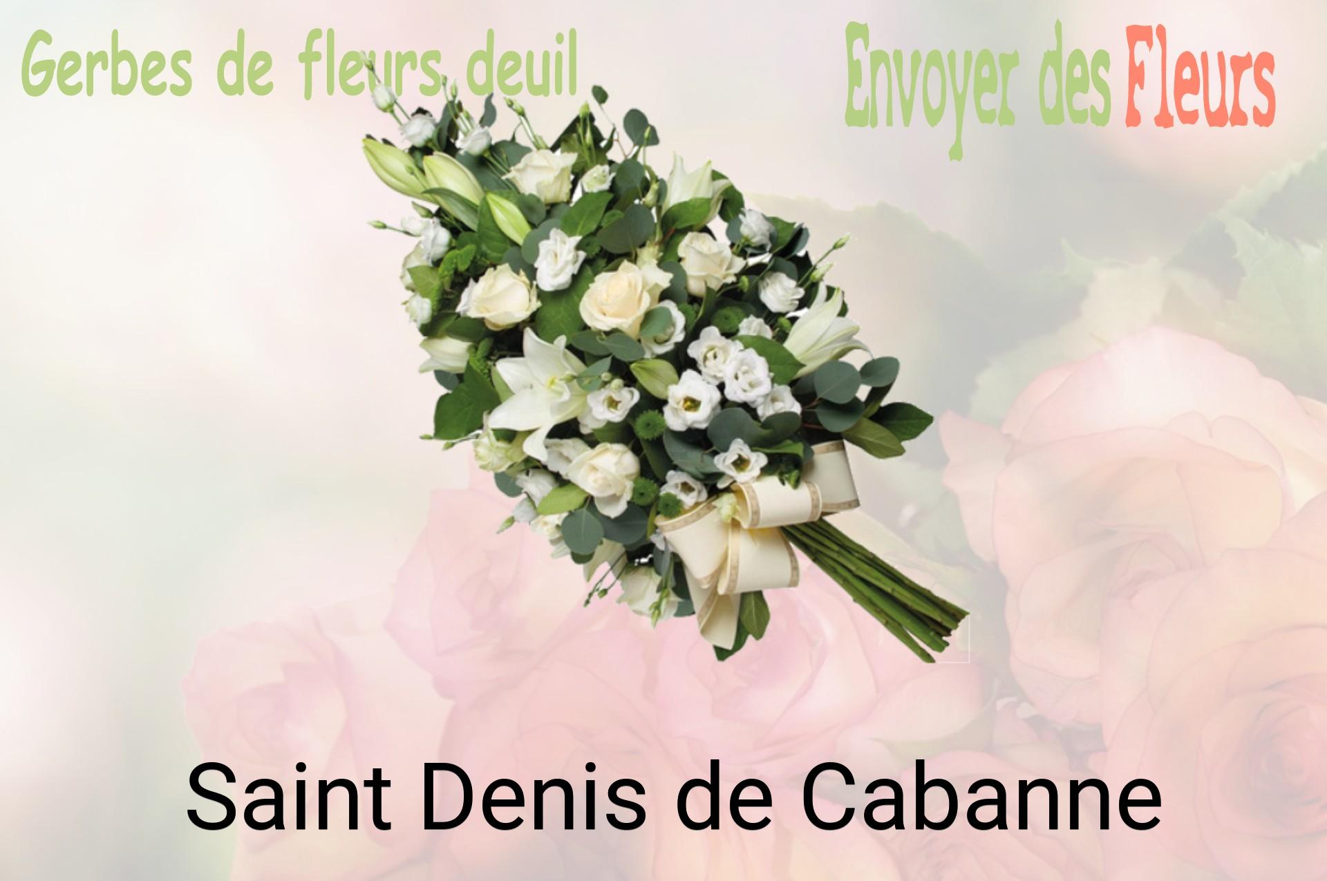Gerbe de fleurs de deuil livrée à Saint-Denis-de-Cabanne